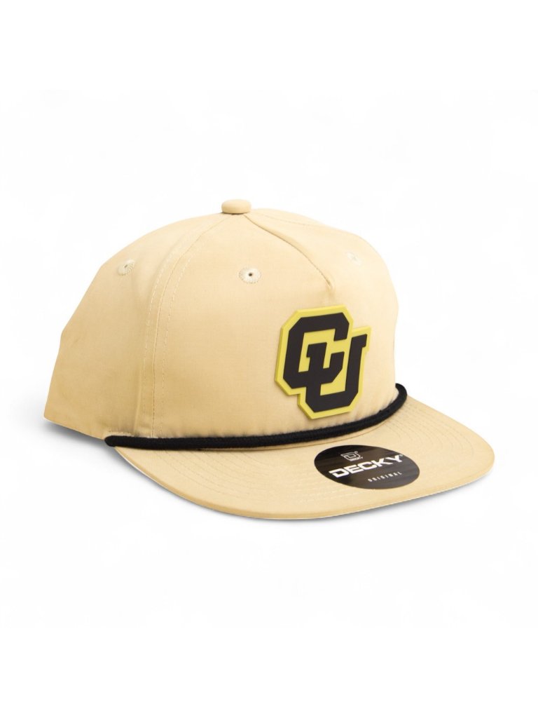 Colorado Buffaloes Cu Black 3d Classic Rope Hat- Birch/ Black